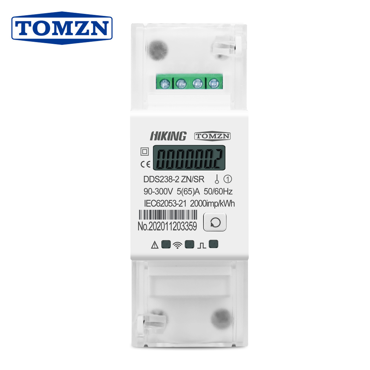 Energy Meter Bidirectional - Contatore di Energia Monofase Multifunzione TOMZN