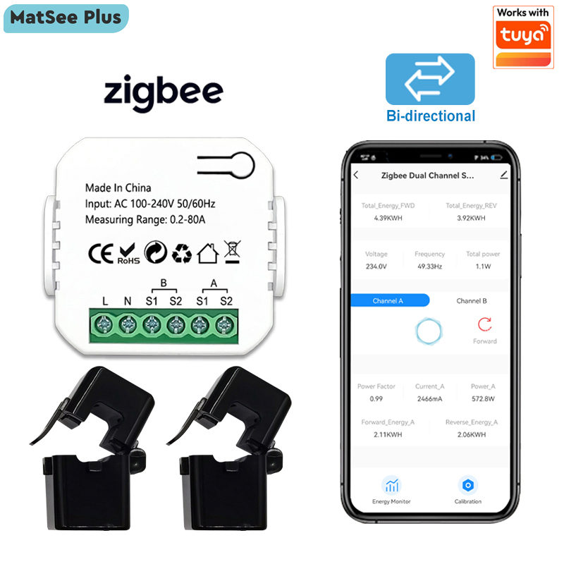 Energy Meter Bidirectional - Contatore di Energia Intelligente ZigBee Bidirezionale